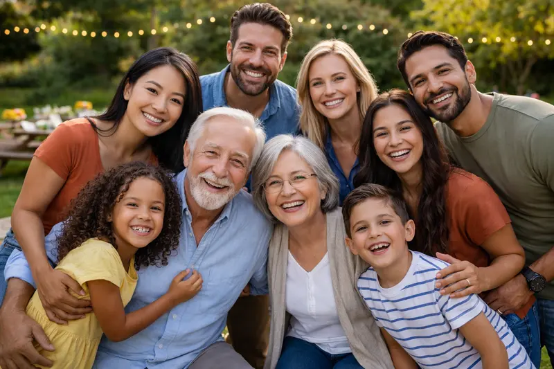 Family reunion gathering